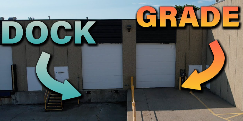What is the difference between grade and dock doors