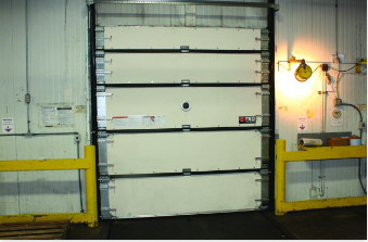 Impactable dock doors 