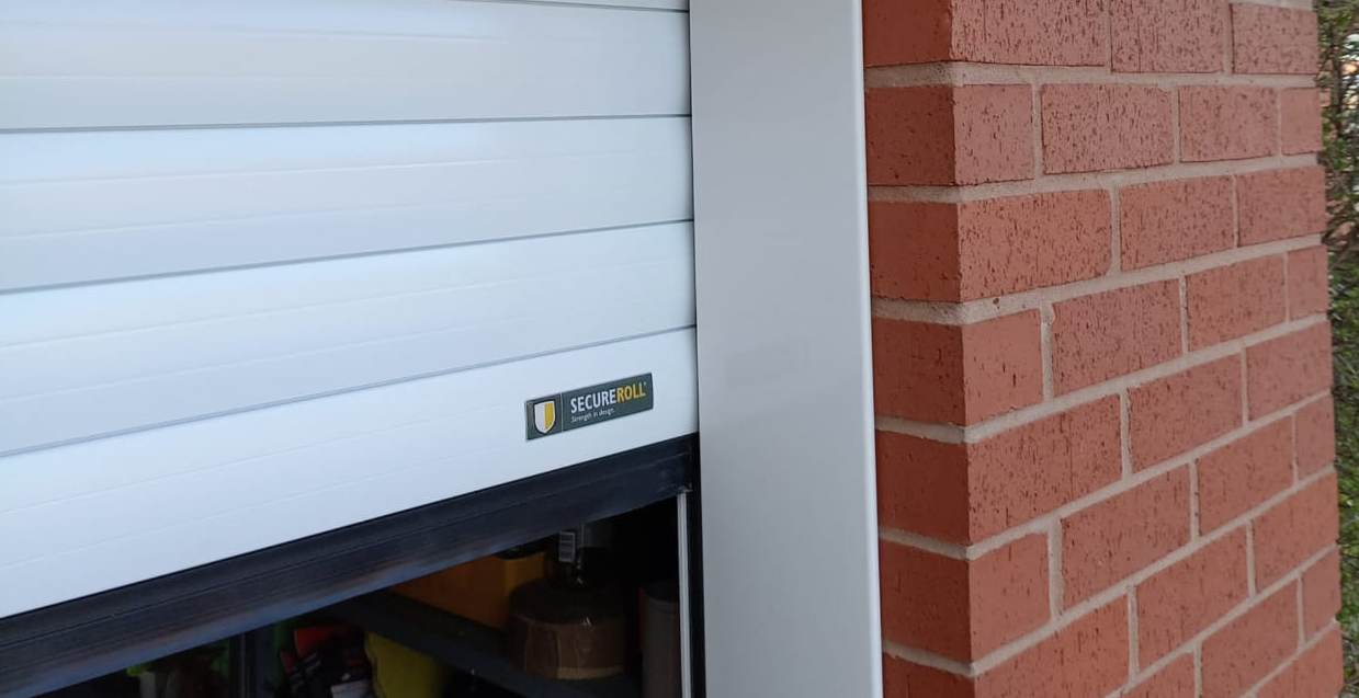Secure White Roller Garage Door