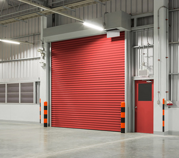 What materials are used in rolling shutter doors
